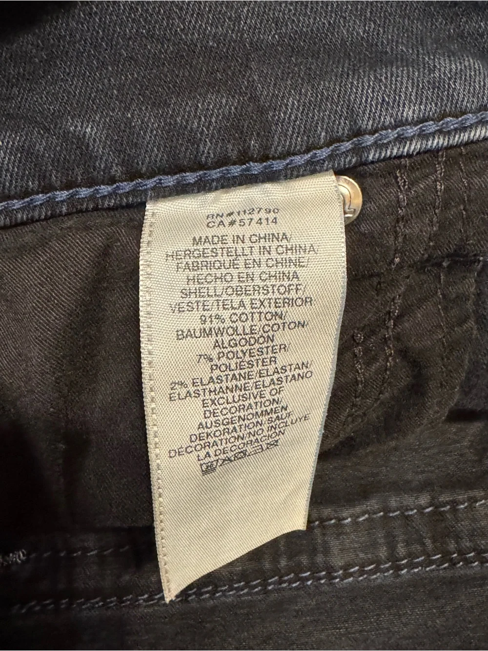 True Religion Geno Relaxed Slim Jeans Mens 44 Dark Wash Stretch Denim